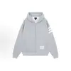 Sudadera con capucha de tres rayas estilo americano, unisex, holgada, prenda exterior gris, top casual y versátil