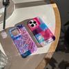 Funda para teléfono iPhone16 personalizada creativa con costuras de estampado de leopardo adecuada Apple 15promax Coreana 14 Avanzada 13 Dura
