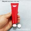 50g gramas 50ml mililitros cuidados com a pele cosméticos limpador protetor solar BB creme para as mãos tubo vermelho macio frascos de amostra materiais de embalagem