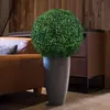 Venda Direta de Fábrica de Flores Artificiais, Plantas Verdes Artificiais de Plástico, Decorações de Teto para Casa, Painéis de Fundo para Casamento, Decorações de Janela, Bolas de Grama Milan