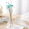 Jarrón de Vidrio de Lujo Accesible Escandinavo Jarrón de Flores Hidropónico Simple Mesa de Comedor Hogar Pequeños Adornos Decorativos de Flores Secas Frescas
