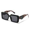 16WS comercio exterior transfronterizo nuevo moderno retro cuadrado parte superior plana gafas de sol viento INS tendencia shooting callejero gafas de sol de playa