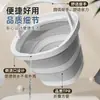Cubo de agua portátil de silicona para uso en exteriores, cubo de pesca para coche, cubo retráctil para almacenamiento de agua para viajes y lavandería en casa, cubo plegable para entrega