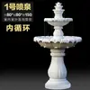Fuente de Agua Fluyente Estilo Europeo Grande Escultura para Sala de Estar Rocalla Exterior Estanque para Peces Elemento de Agua para Patio Decoración de Jardín Adorno de Piso
