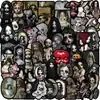 50 Adesivos de Grafite de Boneca Cartoon Dark Horror para Guitarra, Caderno, Mala, Adesivos Impermeáveis DIY, Atacado Transfronteiriço