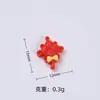 Mini Gato de la Suerte de Año Nuevo Dibujo Animado Accesorios Hechos a Mano para Bricolaje Accesorios de Resina con Pegamento de Crema Materiales para Horquillas y Uñas