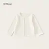 Youbao Huzhou Zhili Ropa Infantil Verano Fina Transpirable Niños Pequeños Aire Acondicionado Camisa Interior Color Sólido Top para Niñas