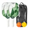Set de Paletas de Pickleball Más Vendido Transfronterizo Fibra de Vidrio Pickleball Paleta Profesional Doble Paleta con Pelotas Suministro