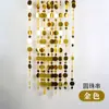 Cortinas de Fio Penduradas com Moldura de Fundo Dourada e Prateada, Adereços de Casamento, Cortinas de Porta Peroladas, Decorações de Teto para Casamento, Cortinas Coloridas de Fio com Lantejoulas e Contas