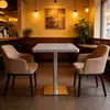 Mesa de comedor para tienda de postres y té de burbujas, cafetería, mesa larga de restaurante occidental, mesa redonda, mesa cuadrada para tienda de snacks y hamburguesas, mesa de comedor de pizarra