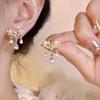 Aretes de flores de dopamina estilo festivo para mujer en verano temperamento dulce combinan con todo aretes de alta gama aretes de aguja de plata 925
