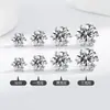Moda japonesa y coreana imitación diamante Mosane clásico de seis garras arete temperamento circón joya para oreja para hombres y mujeres aretes al por mayor para mujeres