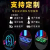 Estante de barra led luminoso para platos de frutas barra transparente plato de frutas creativo de tres niveles plato para postres frutas bocadillos compartimento comercial