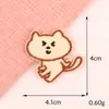 Parche Bordado Termofusible de Animales de Dibujos Animados Pegatinas de Tela Coreanas DIY Souvenir Hecho a Mano Pegatinas de Parche Accesorios Etiquetas de Tela para Planchar