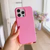 Capa para Celular Macaron Cor Doce Adequada para Apple 16 iPhone 17 Cor Sólida Capa de Arroz Glutinoso 14 Imitação Capa de Silicone Líquido