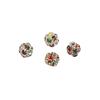 Esfera de Diamante de Cobre Contas Soltas Acessórios de Metal Acessórios DIY Feitos à Mão Contas Espaçadoras Pulseira Acessórios de Contas para Mão Lote de Material