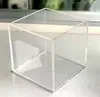 Caja Transparente de Acrílico de Colores Caja de Exhibición Cubierta de Vidrio contra el Polvo Caja de Almacenamiento para Figuras de Juguete Caja de Zapatos Portalápices