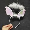 Faixa de aniversário di performance transfronteiriça de Halloween Faixa de anjo branco adereços de fantasia infantil Faixa de anjo