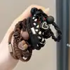 Nuevas diademas de alta gama 2026 para mujer, ligas de goma, cordones para el pelo, anillos para el pelo, cubiertas de cuero, accesorios para el pelo de niña con un toque de sofisticación