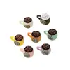 Taza de café en miniatura tridimensional de simulación de Star Bar, de resina, para comida y juego, hecha a mano, con forma de huevo luminoso, accesorios de decoración, venta al por mayor