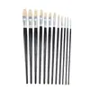 Bo Haoxuan fabricantes varilla negra varilla blanca pincel de aceite cerdas pincel acrílico juego individual pincel duro pincel de pintura