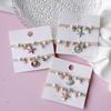 Pulseira de Casal com Pérolas de Água Doce Joia de Estrela-do-Mar Bonita para Mulheres Corda Trançada Feita à Mão Melhor Amigo Presente para Estudante Acessórios de Estilo