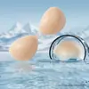 Almohadillas de Seno Sólidas de Silicona con Forma de Mango para Mujer, Protectores de Pezón Invisibles y Sin Costuras, Sujetadores Finos de Verano, Protectores de Pezón Strapless para Vestido de Novia