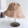 Chapéu de pescador de algodão lavado estilo Harajuku para todas as estações para mulheres, chapéu com tecido de proteção solar, chapéu bucket casual para o dia a dia, chapéu de sol versátil, moderno