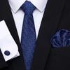 Spot de alta qualidade de poliéster gravata de seda dos homens flor de caju padrinho homem Casamento gravata bolso conjunto Jacquard
