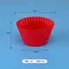 Em estoque grau alimentício redondo silicone forma de muffin bolo caseiro gelatina ferramentas de cozimento molde DIY fabricantes atacado