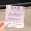 Nuevas Pegatinas de Uñas Artísticas para Niños con Diseño de Ojo de Gato de Anime de Dibujos Animados, Pegatinas de Uñas Portátiles Hechas a Mano, Parches de Uñas Artísticas Terminados