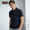 Camisa Polo de Hombre Sin Costuras de Secado Rápido Verano Casual de Negocios Camiseta con Cuello de Solapa Transpirable Cómoda Camiseta de Manga Corta
