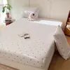 Funda de colchón de gasa de doble capa Clase A, funda de colchón de algodón de alta densidad, tacto delicado, suave, cómoda y apta para la piel