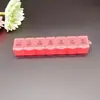 Caja de pastillas mini creativa de 7 compartimentos de plástico sub-empaque pastillas siete días a la semana pastillas para el cuidado de la salud caja de almacenamiento portátil caja de medicamentos