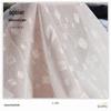 Este branco em estoque venda direta quadrado flor jacquard chiffon tecido moda feminina roupas infantis tecido impressão digital