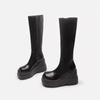 Botas de Motociclista Sexy Estilo Y2K Botas de Media Caña con Suela Gruesa Nuevo Estilo Otoño 2025 Ligeras y Fáciles de Usar Versátiles Botas Altas