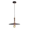 Luminária Pendente Restaurante UFO Ziyou, Estilo Vintage, 60% Novo, Iluminação Simples Redonda para Mesa de Jantar, Pendente para Balcão de Bar e Ilha, Madeira de Nogueira