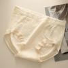 Suave estilo gatito show de hadas ajuste ceñido a la cadera transpirable algodón puro entrepierna antibacteriana sin costuras cintura media ropa interior de otoño e invierno para mujer