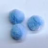 Spot fornecimento de cor 4 cm pequena bola de pêlo bola de pelúcia imitação Rex coelho diy chapéu de Natal bola de pêlo artificial