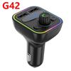 G38G37G39G40G41G42 carro bluetooth viva-voz MP3 player carro transmissor FM TIPO-C azul