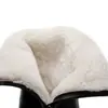 Botas Largas de Lana Genuina con Cremallera Lateral Transfronteriza Patrón Rugoso para Mujer Estilo Europeo y Americano Británico Botines de Primera Capa Piel Genuina Punta Redonda Modernos