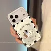 Adecuado para Apple 18 Pro, funda de teléfono de cobertura total con diseño de dibujos animados, iPhone 17 Pro Max, con un divertido diseño calado con motivos de perro moteado