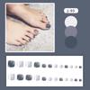 J81-120 uñas de los pies color sólido diamante de imitación para chicas calientes elegantes nacarado usando láminas de uñas láminas de uñas postizas terminadas al por mayor