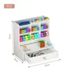Organizador de Escritorio DIY para Bolígrafos Caja de Almacenamiento Multifuncional Suministros de Oficina Caja de Papelería Gran Capacidad Estudiante Madera Plástico Almacenamiento Soporte para Bolígrafos