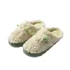 Pantuflas de Algodón de Invierno para Mujer, Orejitas Lindas, Zapatos Cálidos de Confinamiento para el Hogar en Pareja, Pantuflas Antideslizantes con Felpa Adicional para Hombre