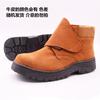 Sapatos de proteção do trabalho masculinos verão soldador especial anti-escaldadura cano alto anti-esmagamento anti-perfuração sapatos leves respiráveis sapatos de trabalho