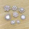 Novo Padrão Floral Estilo Coreano Fivela de Strass Fivela de Strass Pérola de Liga Acessórios de Cabelo DIY Peças Acessórios para Tamanco