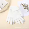 Luvas de Tricô Personalizadas para Homens Inverno Camada Dupla Aveludado Espessado Ciclismo ao Ar Livre Luvas Quentes de Inverno para Tela Sensível ao Toque Venda por Atacado