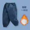 Calças Infantis Calças de Veludo para Meninos Primavera e Outono Calças Casuais para Bebês Meninas Roupa de Outono Infantil Algodão Puro