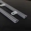 En stock apertura de supermercado asta de bandera transparente poste colgante de PVC 60 cm clip para asta de póster publicitario POP suit
